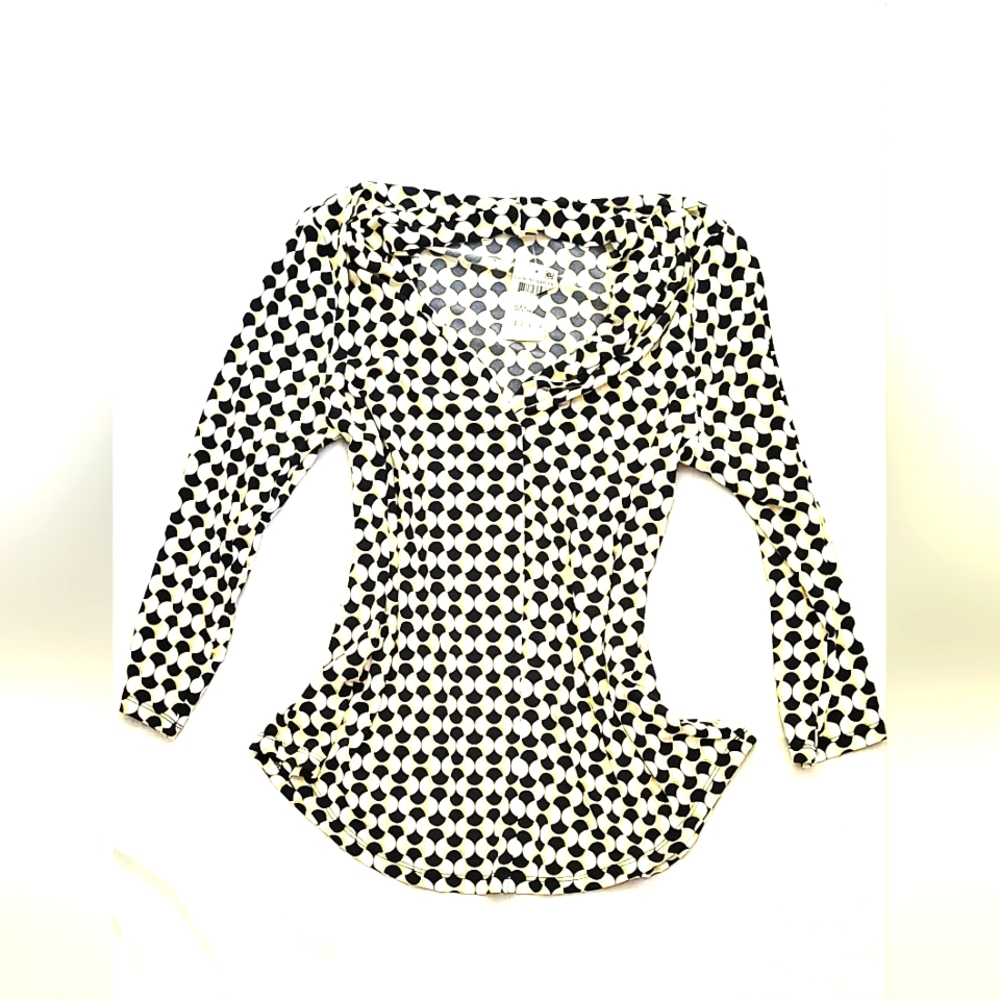 NWT!Charter Club Fall V-Neck Stretch Office Blouse Women's Chic Work Top Small